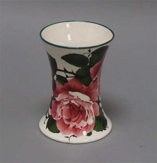 A Wemyss roses pattern vase 11.5in.